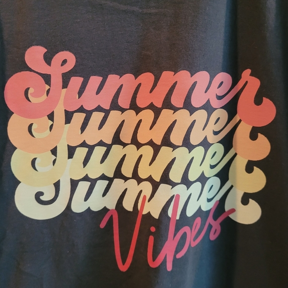 Summer Tshirt "Summer Vibes" / preshrunk - Picture 2 of 3